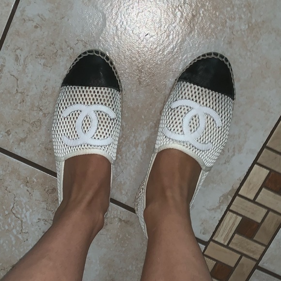 CHANEL Shoes - Chanel espadrilles white mesh